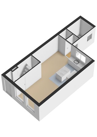 Floorplan - Eendrachtstraat 58, 1502 TL Zaandam